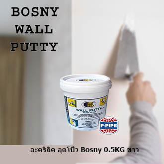 วอลพุตตี้ Wall Putty โป๊วกำแพง อุดซ่อมรอยแตกร้าว ขนาด 0.5 Kg.