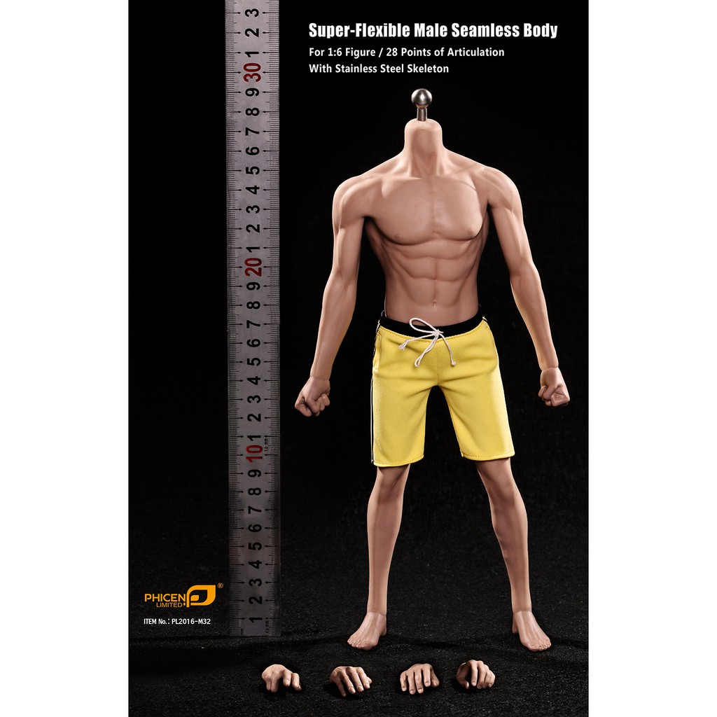 In-Stock 1/6 Scale Action Figure Phicen TBLeague PL2016-M32 Super flexible Asia Male Seamless Body