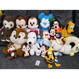 ตุ๊กตา มิกกี้เมาส์ Micky mouse สนูปปี้ Snoopy หมอนรองคอ ชิปมังก์ Chipmunk พลูโต Pluto เดซี่ Daisy