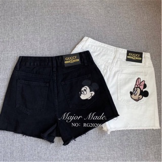 Korea denim highwaist jeans กางเกงยีนส์ขาสั้น 【Major Made.】No.RG20206#