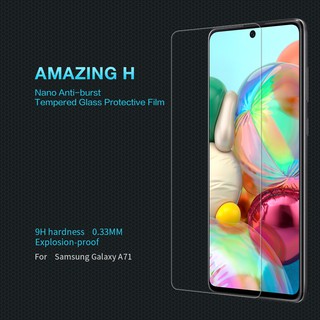 Nillkin ฟิล์มกระจกนิรภัยกันรอยหน้าจอ แบบใส ป้องกันการระเบิด สําหรับ Samsung Galaxy Note 10 Lite Galaxy M51 A71 Amazing H