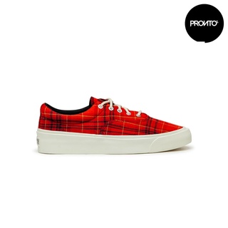 รองเท้า CONVERSE SKID GRIP TWISTED PLAID OX - RED