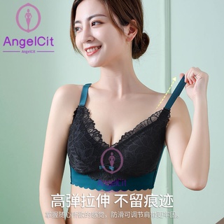 Angelcity ※ เสื้อชั้นในดันทรง บางพิเศษ ป้องกันการหย่อนคล้อย ขนาดใหญ่ สําหรับผู้หญิง