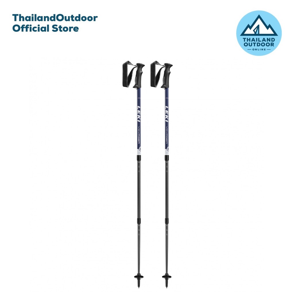 Leki ไม้เท้าเดินป่า รุ่น Voyager  Leki Voyager / Silver Gray – White ราคา ถูกที่สุด ดีลบีเคเค แกลเลอรีภาพที่ 2