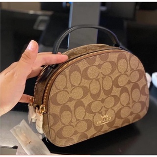 พร้อมส่ง แท้ 🇺🇸 100% New Coach ใบใหญ่ รุ่น SERENA SATCHEL IN SIGNATURE CANVAS (COACH 1591) IM/KHAKI/BLACK