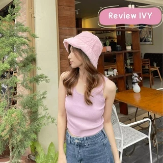 💕ivy หมวกบัคเก็ต ขนนุ่ม (B66) หมวกแฟชั่นสำหรับผู้หญิง