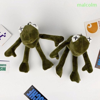 Malcolm พวงกุญแจจี้ตุ๊กตาการ์ตูนกบน่ารักหลากสีสําหรับห้อยกระเป๋า