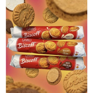 Lotus Biscoff Sanwich โลตัสบิสคอฟ บิสกิตคาราเมลแซนด์วิชสอดไส้ครีม ขนาด 156g