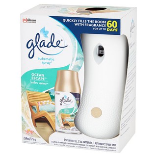 Glade เกลด น้ำหอมปรับอากาศ รุ่นออโต้เมติคสเปรย์ กลิ่นโอเชี่ยน เอสเคป ขนาด 175 กรัม (8850175011408)