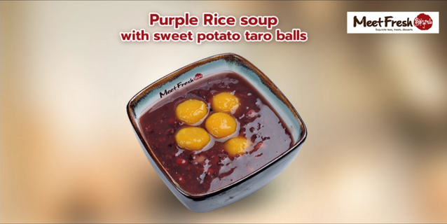 [ดีลส่วนลด] Meet Fresh : Purple Rice Soup Sweet Potato Taro