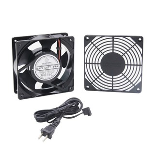 พัดลมตู้แรค 19" GERMANY G7-05001 FAN Heavy Duty 1 x 4" (2 Ball Bearing พร้อมหน้ากาก ABS และสายไฟ 1.8 เมตร)