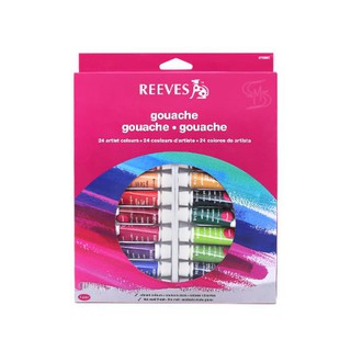 ชุดสีกูอาช Gouache 24x10 มล # 8793352 REEVES