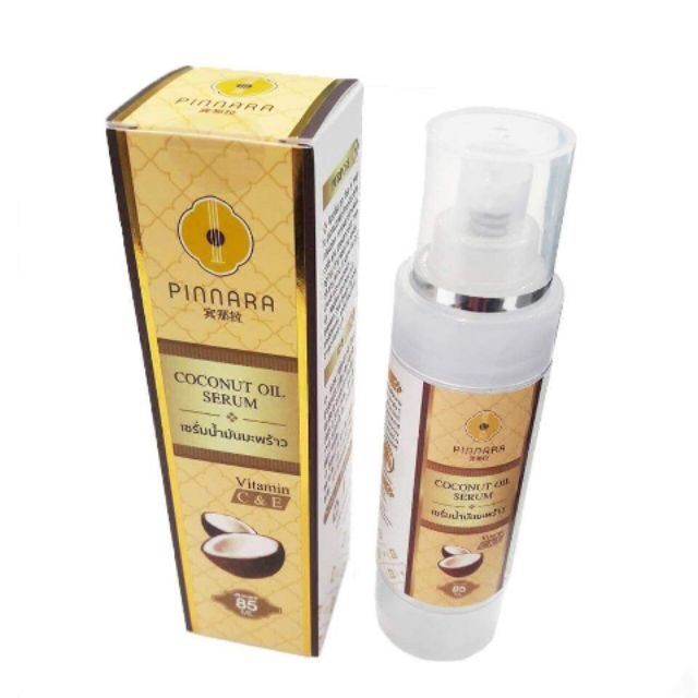 พิณนารา เซรั่มน้ำมันมะพร้าว PINNARA Coconut Oil Serum ขนาด 85 ml.