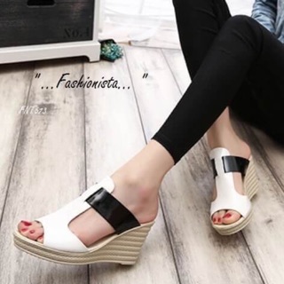 รองเท้า Korea wedges sandals พร้อมส่ง! F8666