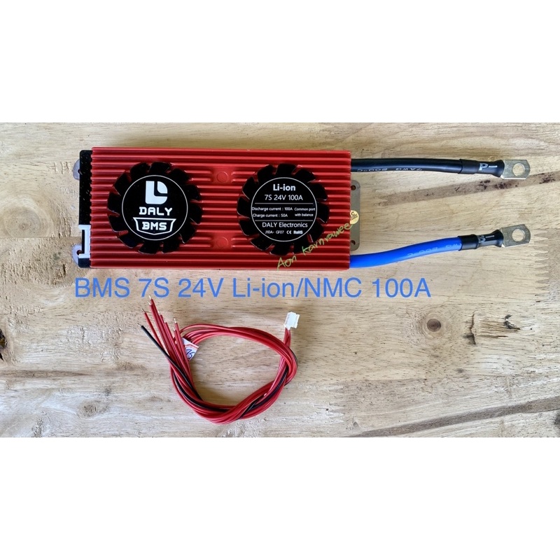 Daly BMS 7S 24V 60A 100A สำหรับแบตเตอรี่ลิเธียมไอออน Lithium li-on NMC ...