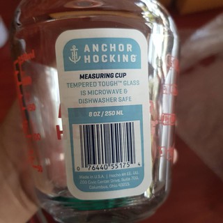 Anchor ถ้วยตวงแก้ว ขนาด 8 ออนซ์ / 250ml