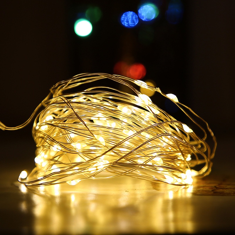 LED String Light/10M 5M 3M 2M/Silver Wire Fairy Lights/Home Christmas Wedding Party Decor/By USB Attraction Attraction
