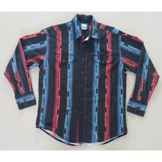 Wrangler Western shirts กระดุมมุก Vintage Size XL(I1827)