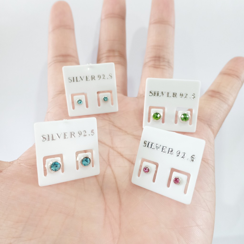 ต่างหูเงินแท้ Donuts Earrings 92.5% (โดนัท)