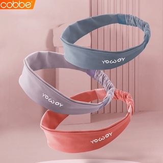 Cobbe ที่คาดผม ที่คาดศีรษะ ผ้าคาดผม ผ้าคาดหัว ซับเหงื่อ กันเหงือเข้าตา Sport Headband ผ้าคาดศีรษะ สายคาดผมออกกำลังกาย