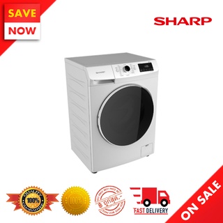 ⚡️ Best Sale ⚡️ SHARP เครื่องซักผ้าฝาหน้า 8 กก. รุ่น ES-FW810W