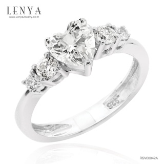 Lenya Jewelry แหวนเพชร DiamondLike รูปหัวใจเลอค่าแสนหวาน เหมาะกับสาวสวยที่มีหัวใจอบอวลไปด้วยความรัก