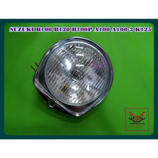 SUZUKI B120 B100 B100P A100 A100-3 K125 HEADLIGHT HEADLAMP "TAIWAN MADE" // ไฟหน้าชุด โคมไฟหน้า จานฉาย งานไต้หวัน