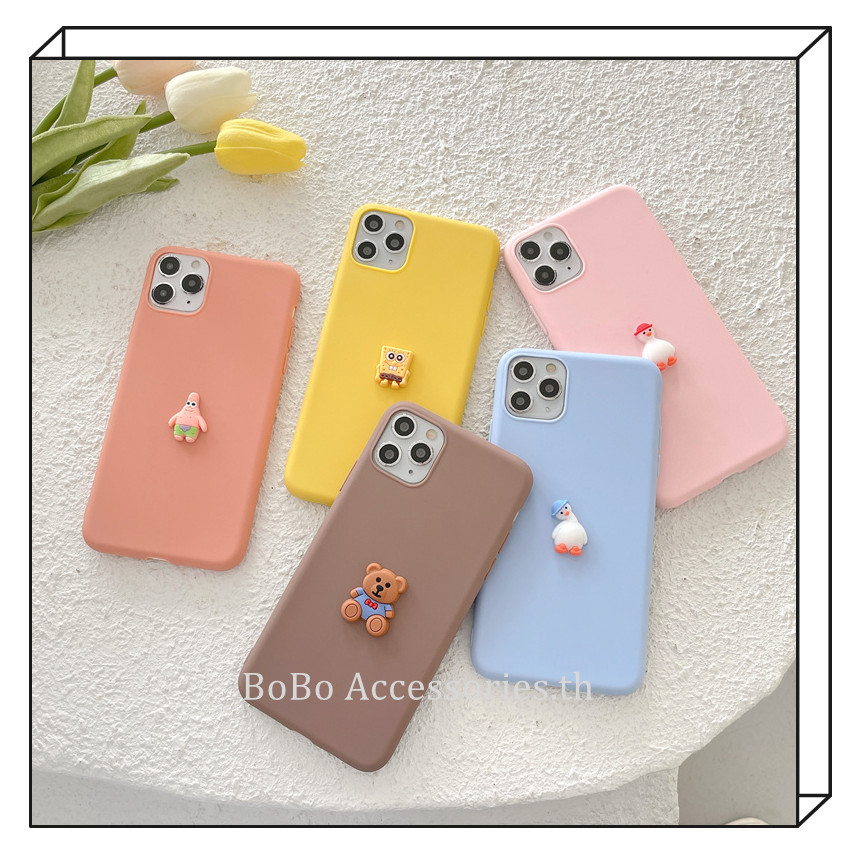 Vivo Y31 V21 V20 Pro V11i V15 V19 V20 SE Y91C Y21 Y33S S1 Pro โทรศัพท์หมี SpongeBob SquarePants เป็ดฝาครอบกรณี