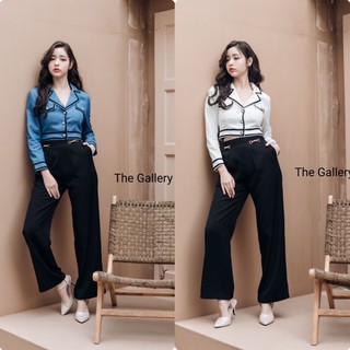 The Gallery ชุดเซทครอปปังๆ 2สี💎🤍 (มีถึง XL)