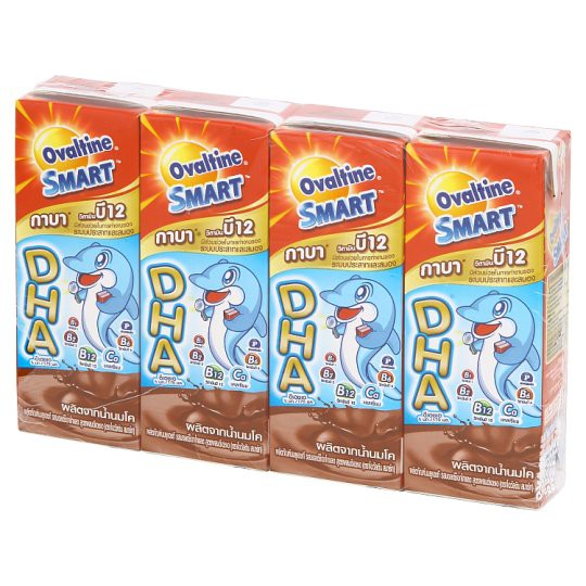 🚚💨พร้อมส่ง!! โอวัลติน สมาร์ท ผลิตภัณฑ์นมยูเอชที รสมอลต์ช็อกโกแลต 170กรัม x 4 กล่อง Ovaltine Smart UHT Milk Product Malt