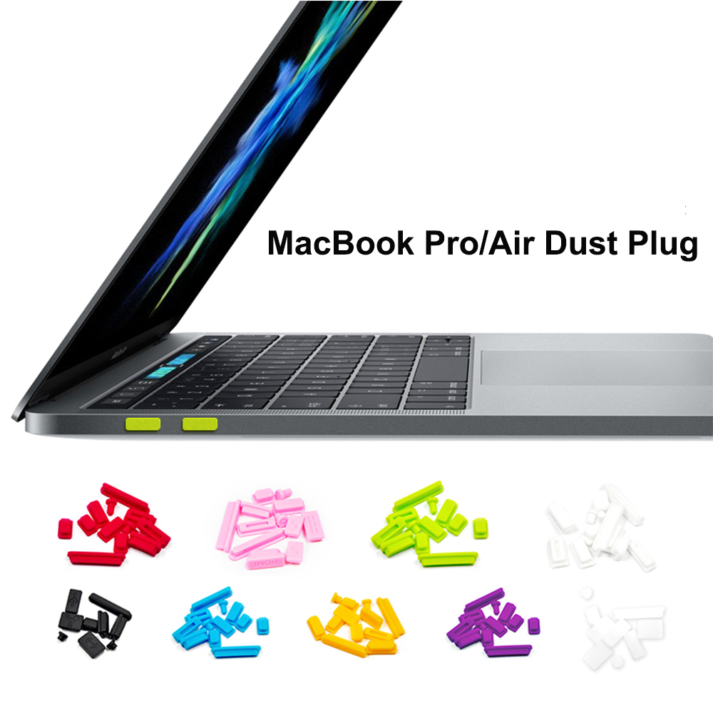 ฝาจุกพอร์ต ยางซิลิโคนป้องกันฝุ่นสําหรับแล็ปท็อป Macbook Air 13 นิ้ว 11 นิ้ว Macbook Pro 2020 Retina