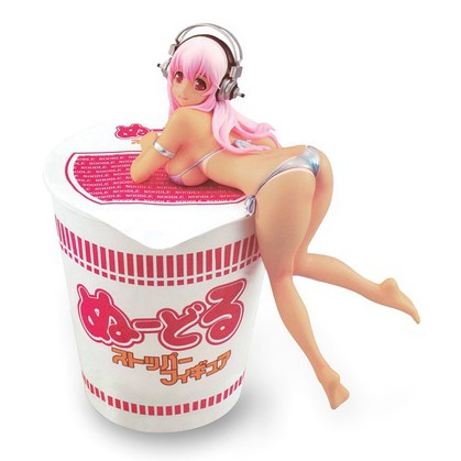 ฟิกเกอร์แท้ JP มือ2  FuRyu Noodle Stopper Figure Super Sonico Suntan Ver.