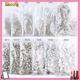 Daixiong กลิตเตอร์ Ab Diy สีขาว 1 แพ็คสําหรับตกแต่งเล็บ