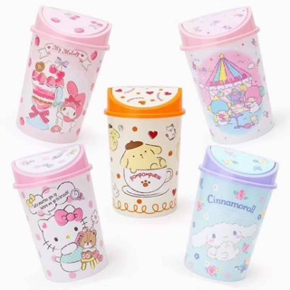 ถังขยะ Sanrio Character ลายมายเม&amp;คิตตี้&amp;ชินนาม่อน&amp;ปอมๆ&amp;ทวิน ความสูง 30 cm