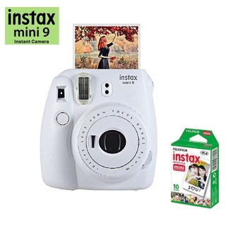 Fujifilm กล้องอินสแตนท์ ถ่ายปุ๊ป ได้รูปปั๊ป รุ่น Instax mini 9 (สี Smoky White)   ขอแท้ ประกันศูนย์ 1 ปี