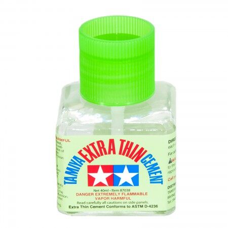 extra thin cement fast dry, Tamiya กาวฝาเขียวอ่อน ชนิดแห้งเร็ว