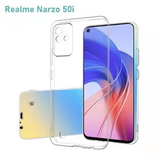 Realme Narzo 50i(พร้​อมส่งในไทย)เคสTPUใสกันกระแทกแบบคลุมกล้องRealme Narzo 50i