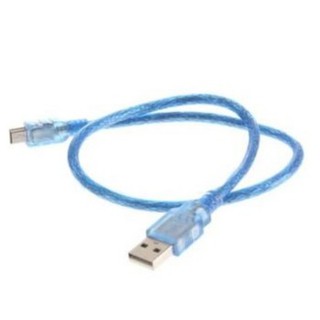 Di shop Cable USB2 A Mail TO B Mini 5pin (30CM) สายสีฟ้า