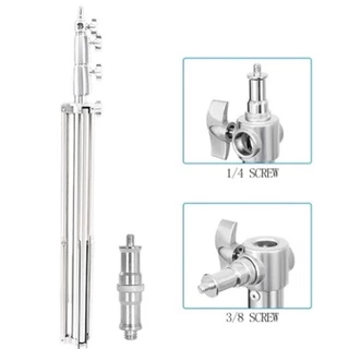 ขาตั้งไฟสแตนเลส 2.8เมตร Stainless Steel Light Stand สำหรับงานหนักสำหรับ Studio SoftBox MonoLight และอุปกรณ์ถ่ายภาพอื่น ๆ