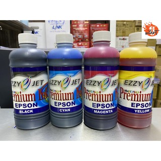 น้ำหมึกพิมพ์ INKJET Ezzy jet 500 ml. ใช้เติมเครื่องพิมพ์  EPSON ชุด 4 ขวด (ฺBK,C,M,Y)