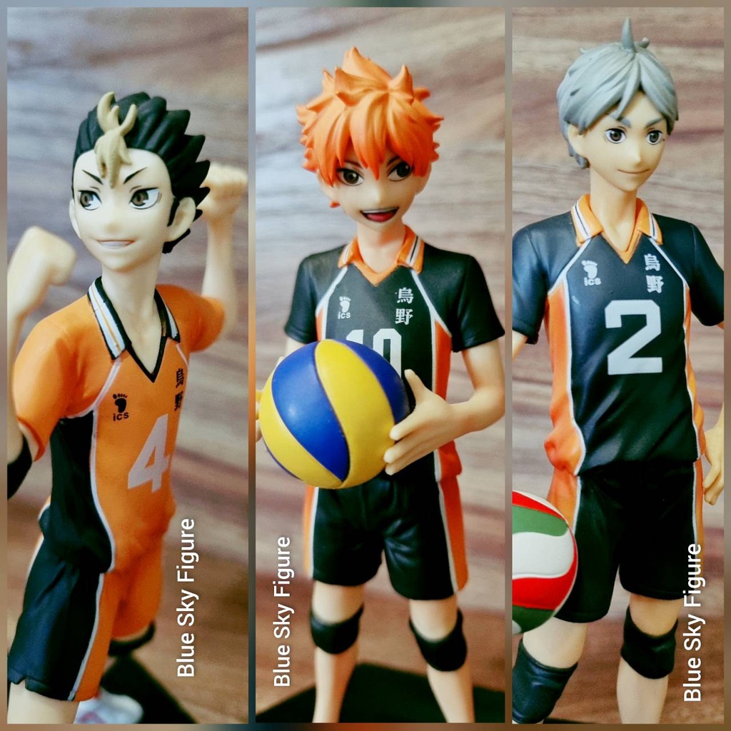 ทีมคาราสุโนะ Karasuno High Haikyuu-Volleyball ไฮคิว!! คู่ตบฟ้าประทาน DXF Figure ฟิกเกอร์ (ของแท้ มือ 2)