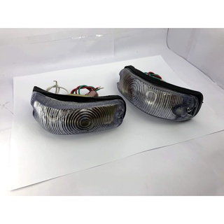 ไฟมุม mazda Familia M1000 เลนส์สีขาว จำนวน 1 คู่ (ซ้าย + ขวา) เบ้าเหล็ก ทนทาน car-turningsignal-light-parts T8