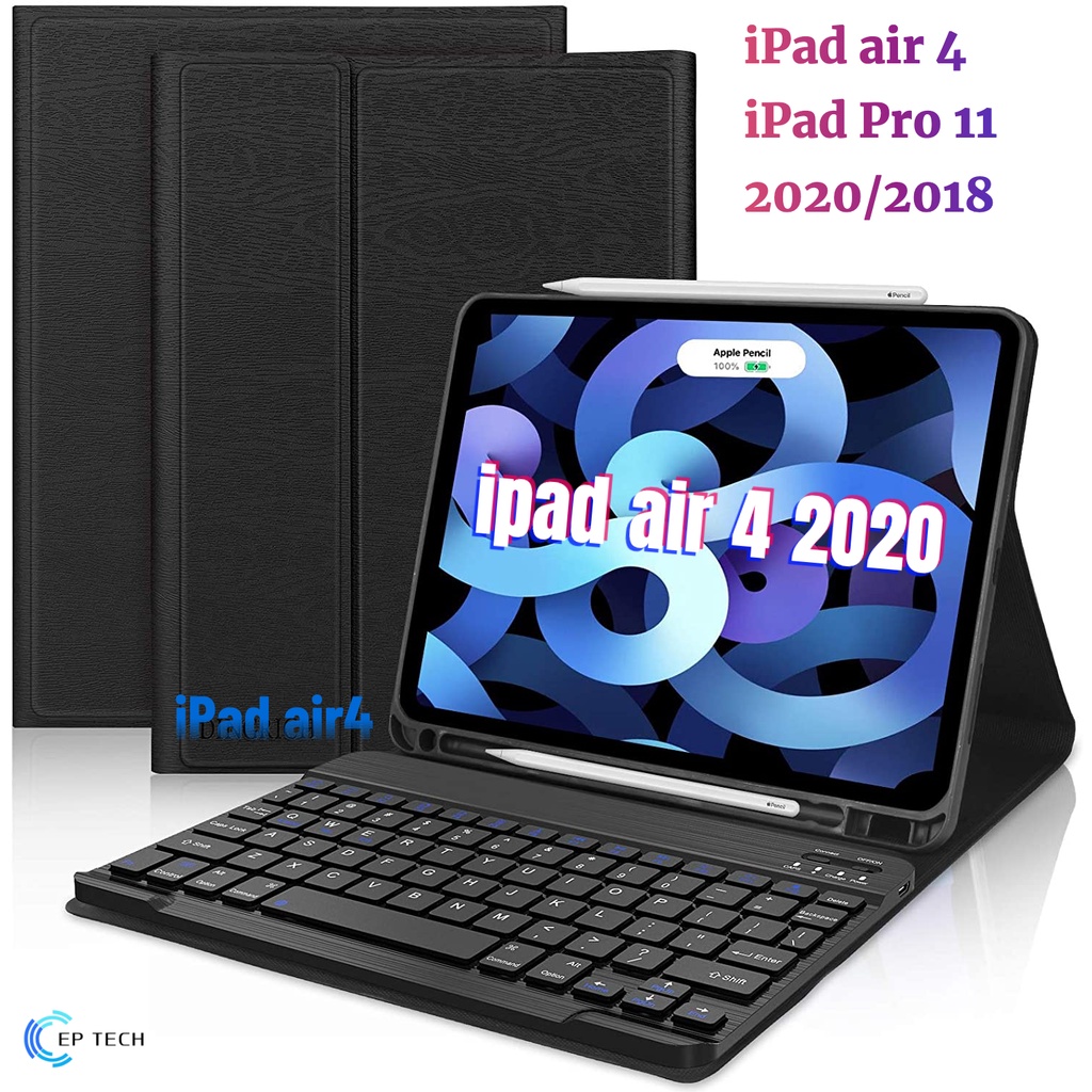 แป้นพิมพ์ ไทย/อังกฤษ iPad Air 4 10.9 Keyboard Case Touchpad RGB 7 Color - เคสคีย์บอร์ด iPad  Pro 11 inch 2021/2020