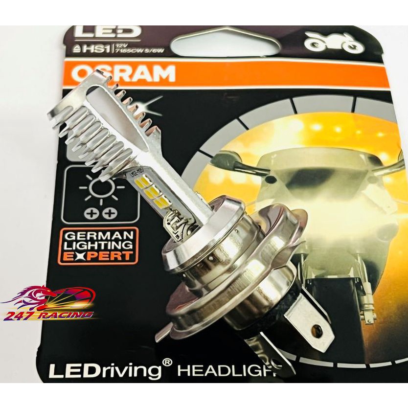 ไฟหน้า LED OSRAM H4 พร้อม LED Hearts 6 ดวง สําหรับรถจักรยานยนต์ทุกประเภท (พิน H4)