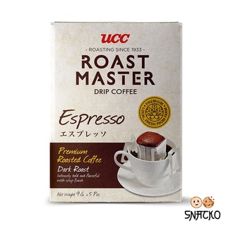 UCC Roast Master Drip Coffee Espresso ยูซีซี โรสต์ มาสเตอร์ กาแฟดริป เอสเพรสโซ 45 กรัม