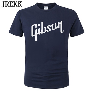 ใหม่ เสื้อยืดคอกลม แขนสั้น ผ้าฝ้าย 100% พิมพ์ลาย Gibson สไตล์ฮิปฮอป แฟชั่นฤดูร้อน สําหรับผู้ชาย คู่รัก C36Size S-5XL