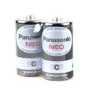 ถ่าน Panasonic Neo C 1.5V สีดำ แพคคู่ ของใหม่ ของแท้