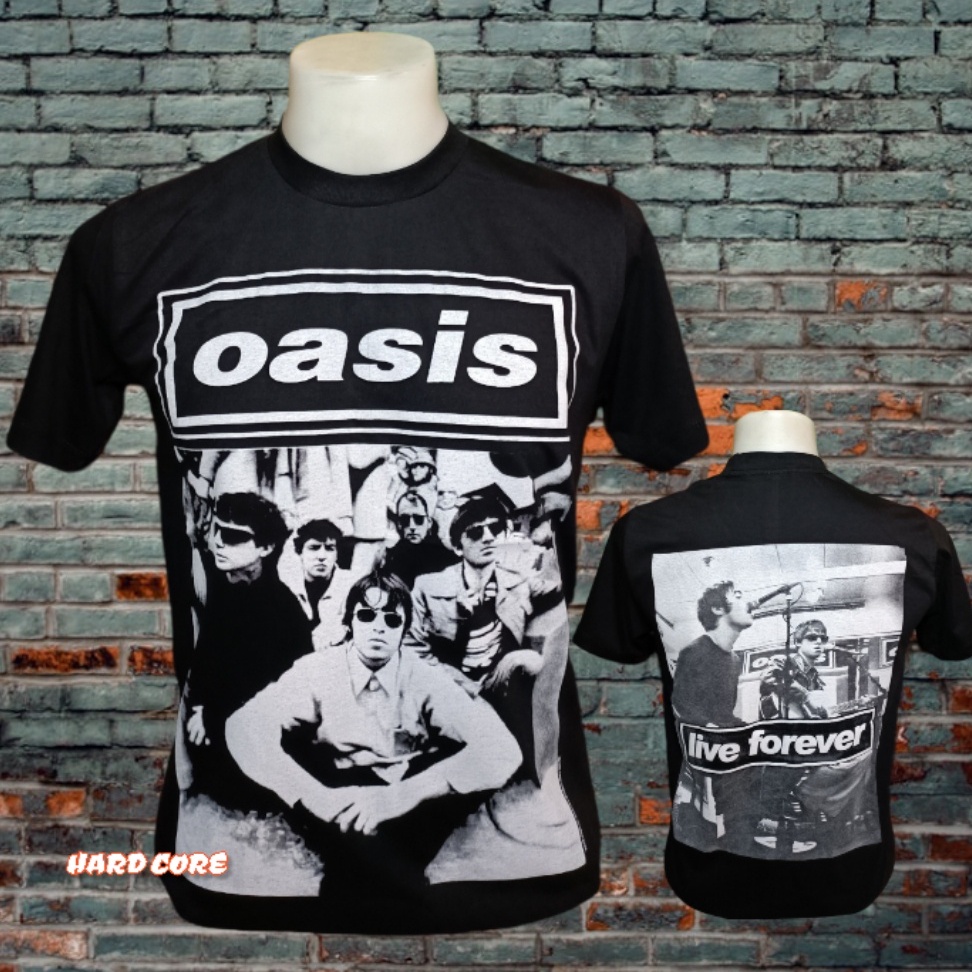 เสื้อวง OASIS วงร็อคในนาน ไม่มีตะเข็บข้าง คอฟิต ป้ายUSA เสื้อทัวร์ เสื้อร็อค วงร็อคต่างประเทศ R1