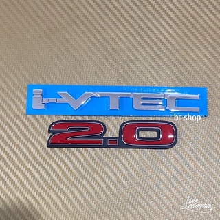 โลโก้ i-VTEC + 2.0 แดง สำหรับรถรุ่น FD