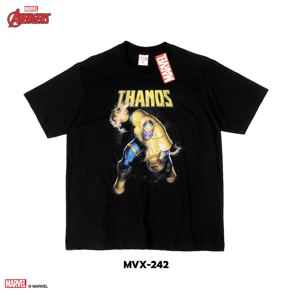 Power7Shop เสื้อยืดการ์ตูน มาร์เวล THANOS ลิขสิทธ์แท้ MARVEL COMICS T-SHIRTS (MVX-242)